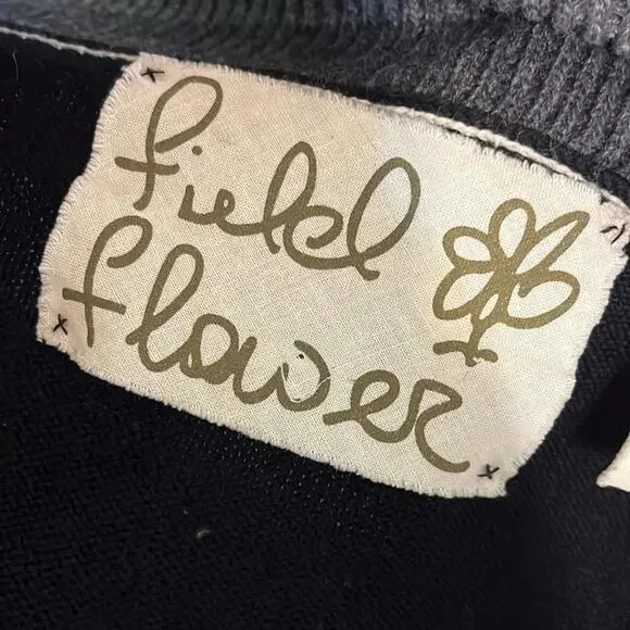 Anthropologie Field Flower Cardigan Size M Crochet Detail​​ - Picture 4 of 12